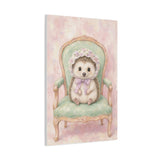 Baby Hedgehog Nursery Canvas Wall Art — Vintage armchair series. Product mockup 16 of 24.