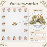 Illustrative personalization view of this exact personalized example. One item per quantity; styling props not included.