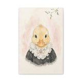 Baby Duck Nursery Canvas Wall Art — Lace collar series. Product mockup 1 of 24.
