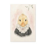 Baby Duck Nursery Canvas Wall Art — Lace collar series. Product mockup 3 of 24.
