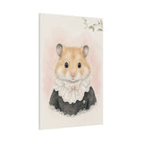 Baby Hamster Nursery Canvas Wall Art — Lace collar series. Product mockup 22 of 24.