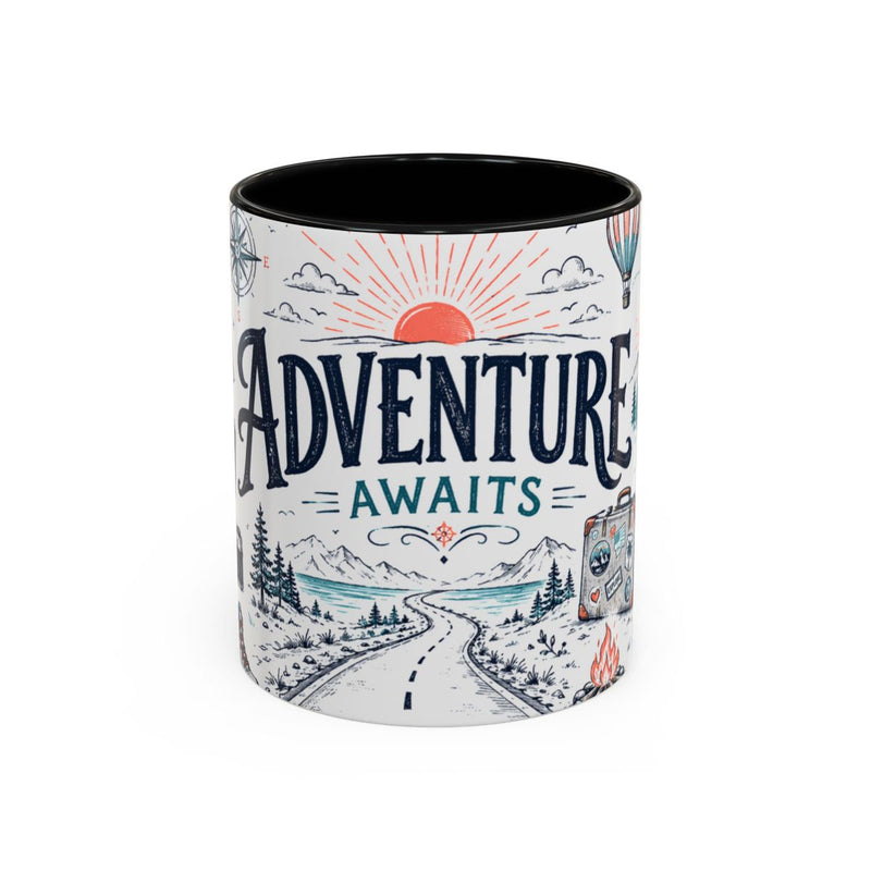 Adventure Awaits Coffee Mug | Class of 2026 Graduation Gift | Accent Color Ceramic 11oz 15oz — 6ad87044931ebbf89508ec19_72180_102752_front