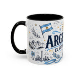 Argentina Soccer Mug — El Futbol Es Pasion — Independent Country Fan Art — 11oz 15oz — Left view — Photo 18