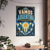 Argentina Soccer Poster — Rally Fan Art Print — Soccer Wall Decor — Product view — Photo 11