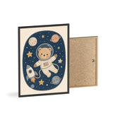Astronaut Bear Framed Nursery Poster, Storybook Kids Room Wall Art, A4 A3 Size — 6ad8673aa3b65b75ca0e50c5_96250_80594_angle