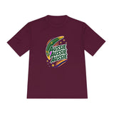 Australia Soccer T Shirt, Aussie Aussie Aussie Tee, World Football Fan Shirt, Moisture Wicking Sport Tee — Front view — Photo 5