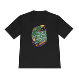 Australia Soccer T Shirt, Aussie Aussie Aussie Tee, World Football Fan Shirt, Moisture Wicking Sport Tee — Front view — Photo 6