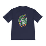 Australia Soccer T Shirt, Aussie Aussie Aussie Tee, World Football Fan Shirt, Moisture Wicking Sport Tee — Front view — Photo 9