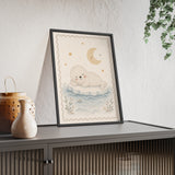 Baby Seal Stars Framed Nursery Poster, Storybook Kids Room Wall Art, A4 A3 Size — Product view — Photo 8