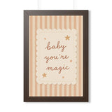 Baby You're Magic Framed Nursery Wall Art, Storybook Kids Room Decor, 16x24 20x30 Poster — 6ad86f8d75bf325e530b939d_69675_124146_front