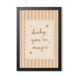 Baby You're Magic Framed Nursery Wall Art, Storybook Kids Room Decor, 16x24 20x30 Poster — 6ad86f8d75bf325e530b939d_69669_124098_front