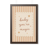 Baby You're Magic Framed Nursery Wall Art, Storybook Kids Room Decor, 16x24 20x30 Poster — 6ad86f8d75bf325e530b939d_69676_124148_front