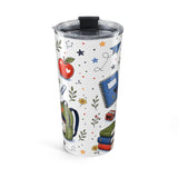 Back to School Crew 20oz Tumbler — Teacher Team Gift — Insulated Stainless Steel Travel Cup — Back view — Photo 2