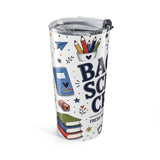 Back to School Crew 20oz Tumbler — Teacher Team Gift — Insulated Stainless Steel Travel Cup — Left view — Photo 3
