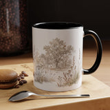 Barn Owl Accent Mug | Watercolor Nature Coffee Cup | 11oz 15oz Farm Animal Gift — 11oz / Black — context-1