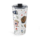 Baseball Mama 20oz Tumbler — Baseball Mom Gift — Insulated Stainless Steel Travel Cup — Back view — Photo 2