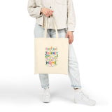 Basho Quote Tote Bag — Inspirational Canvas Bag — Colorful Literary Gift — Product view — Photo 9