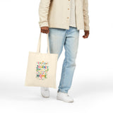 Basho Quote Tote Bag — Inspirational Canvas Bag — Colorful Literary Gift — Product view — Photo 5