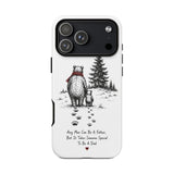 Bear Father and Cub Illustration phone case — Fatherhood Dad Quote — Front view — Photo 54