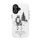 Bear Father and Cub Illustration phone case — Fatherhood Dad Quote — Front view — Photo 40