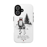 Bear Father and Cub Illustration phone case — Fatherhood Dad Quote — Front view — Photo 39