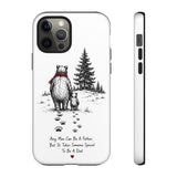 Bear Father and Cub Illustration phone case — Fatherhood Dad Quote — Product view — Photo 11