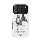 Bear Father and Cub Illustration phone case — Fatherhood Dad Quote — Front view — Photo 52