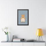 Bear In Overalls Stars Framed Nursery Wall Art, Storybook Kids Room Decor, 16x24 20x30 Poster — 6ad86f37b36293f29b038179_69668_124166_context