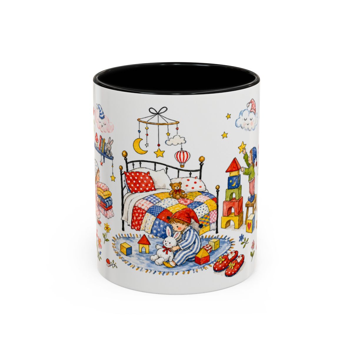 Bedtime Toy Room Fairytale Mug — Storybook Accent Coffee Mug — MagicMeStudio — Front view — Photo 1