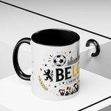 Belgium Soccer Coffee Mug — Soccer Fan Gift — Accent Color Ceramic 11oz 15oz Match Day Cup — Product view — Photo 21