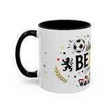 Belgium Soccer Coffee Mug — Soccer Fan Gift — Accent Color Ceramic 11oz 15oz Match Day Cup — Left view — Photo 18
