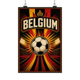 Belgium Soccer Fan Art Poster — Matte Vertical Poster — World Cup 2026 Wall Decor — Front view — Photo 4