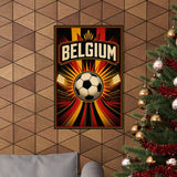Belgium Soccer Fan Art Poster — Matte Vertical Poster — World Cup 2026 Wall Decor — Product view — Photo 9