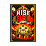 Belgium Soccer Poster — Rally Fan Art Print — Soccer Wall Decor — Product view — Photo 7