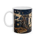 Best Dad Ever Father's Day Coffee Mug — Dad Gift — Ceramic 11oz 15oz Cup — Left view — Photo 4