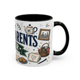 Best Grandparents Ever Coffee Mug — Gift From Grandkids — Accent Color Ceramic 11oz 15oz — Right view — Photo 17