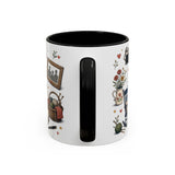 Best Grandparents Ever Coffee Mug — Gift From Grandkids — Accent Color Ceramic 11oz 15oz — Back view — Photo 19
