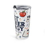 Best Teacher Energy 20oz Tumbler — Teacher Appreciation Gift — Insulated Stainless Steel Travel Cup — Right view — Photo 4