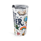 Best Teacher Ever 20oz Tumbler — Teacher Appreciation Gift — Insulated Stainless Steel Travel Cup — Right view — Photo 4