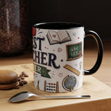Best Teacher Ever Coffee Mug — Teacher Appreciation Gift — Accent Color Ceramic 11oz 15oz — Product view — Photo 20