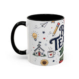 Best Teacher Ever Coffee Mug — Teacher Appreciation Gift — Accent Color Ceramic 11oz 15oz — Left view — Photo 18