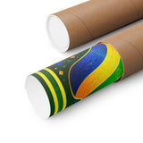 Brazil Soccer Poster — Rally Fan Art Print — Soccer Wall Decor — Product view — Photo 8