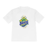 Brazil Soccer T Shirt, Vai Brasil Tee, World Football Fan Shirt, Moisture Wicking Sport Tee — Front view — Photo 2