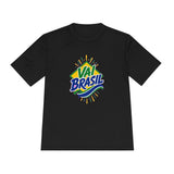 Brazil Soccer T Shirt, Vai Brasil Tee, World Football Fan Shirt, Moisture Wicking Sport Tee — Front view — Photo 6