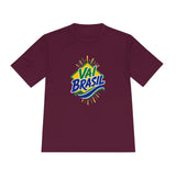 Brazil Soccer T Shirt, Vai Brasil Tee, World Football Fan Shirt, Moisture Wicking Sport Tee — Front view — Photo 5