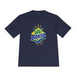 Brazil Soccer T Shirt, Vai Brasil Tee, World Football Fan Shirt, Moisture Wicking Sport Tee — Front view — Photo 9