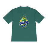 Brazil Soccer T Shirt, Vai Brasil Tee, World Football Fan Shirt, Moisture Wicking Sport Tee — Front view — Photo 1