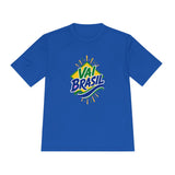 Brazil Soccer T Shirt, Vai Brasil Tee, World Football Fan Shirt, Moisture Wicking Sport Tee — Front view — Photo 10