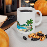 Brazil Travel Souvenir Mug — Rio Coast & Sugarloaf — Soccer Fan Gift — White Ceramic 11oz 15oz — Product view — Photo 8
