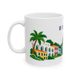 Brazil Travel Souvenir Mug — Rio Coast & Sugarloaf — Soccer Fan Gift — White Ceramic 11oz 15oz — Left view — Photo 4